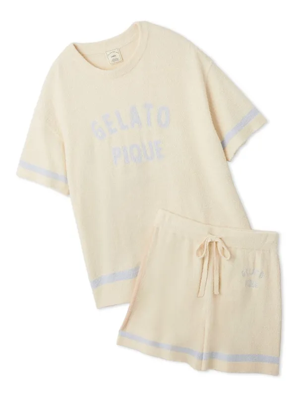Smoothie Trim Line Short-sleeved Pullover & Shorts Set sold by Gelato Pique