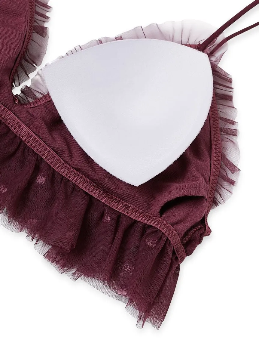 Cherry Tulle Bra & Underwear Set sold by Gelato Pique product image thumbnail 5