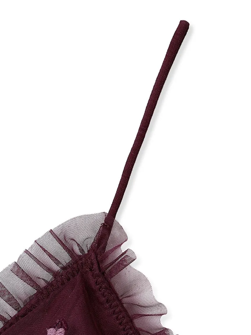 Cherry Tulle Bra & Underwear Set sold by Gelato Pique product image thumbnail 4