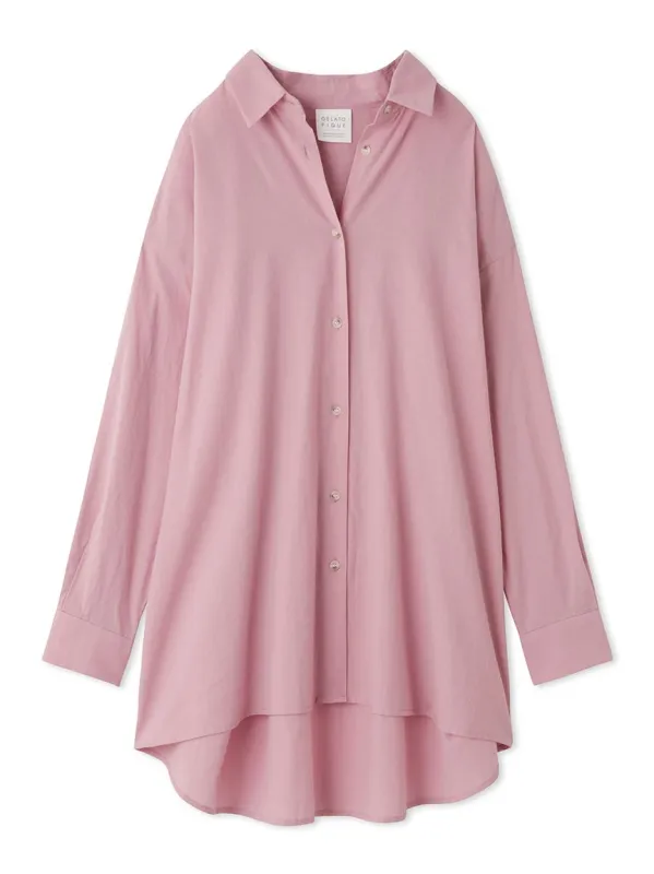 Resort Woven Long Sleeve Oversized Shirt sold by Gelato Pique