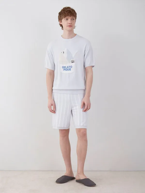 COOL MEN'S Striped Lounge Shorts sold by Gelato Pique