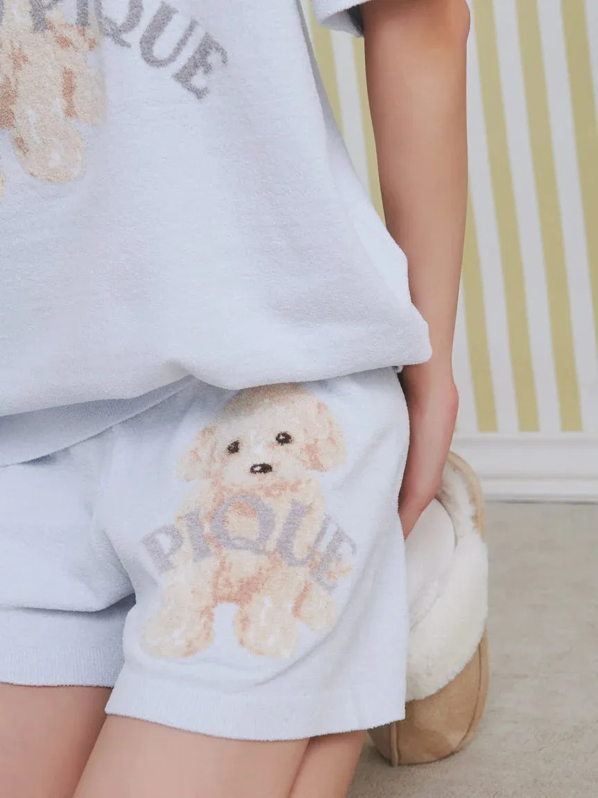 Toy Poodle Jacquard Lounge Shorts sold by Gelato Pique product image thumbnail 4