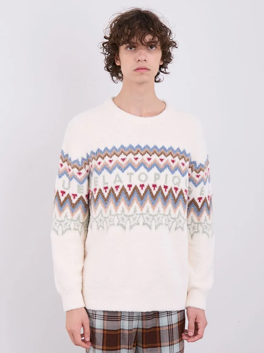 MENS Powder Fair Isle Jacquard Pullover Sweater sold by Gelato Pique product image thumbnail 4