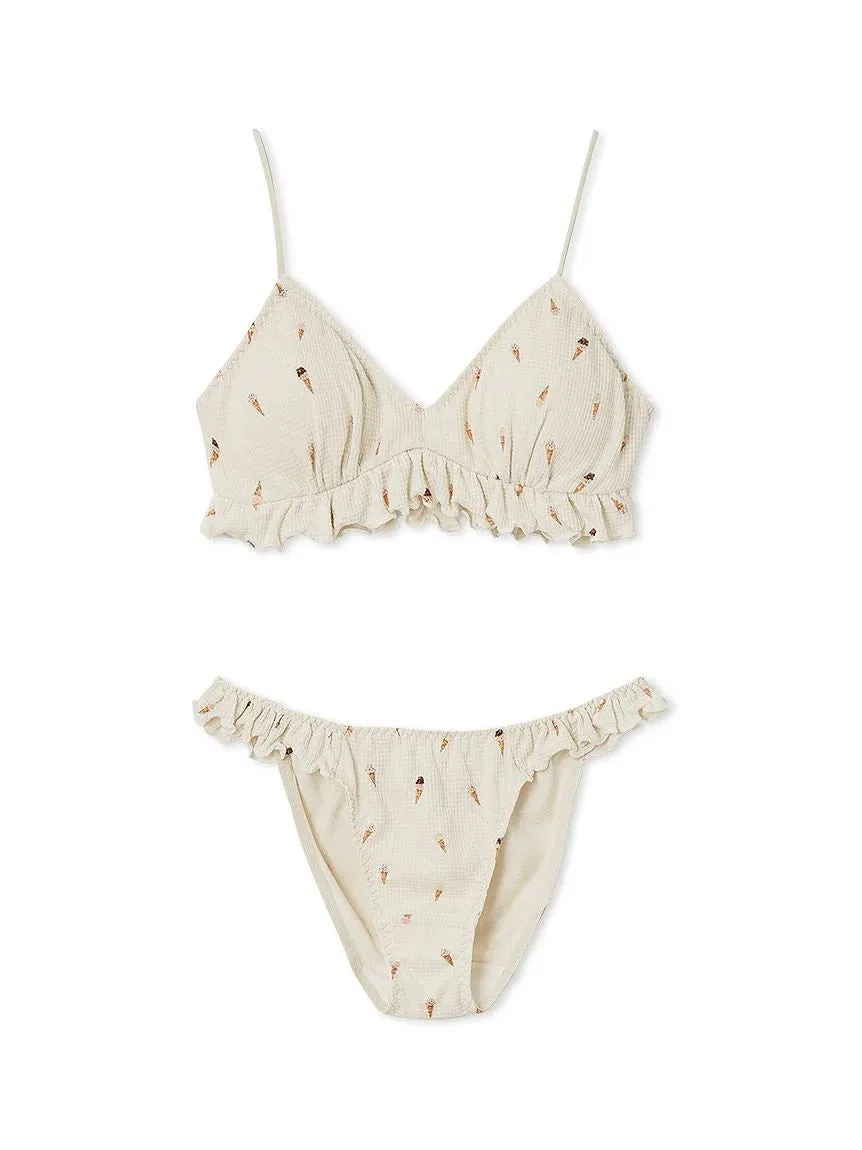 Ice Cream Waffle Bra & Underwear Set sold by Gelato Pique