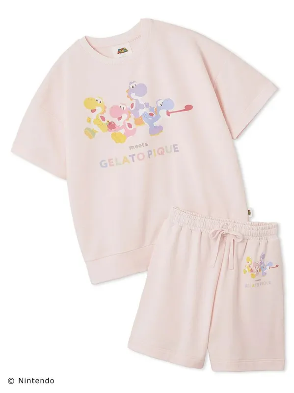 [SUPER MARIO] [WOMENS] Toad & Yoshi Fleece Pullover Shorts Set sold by Gelato Pique
