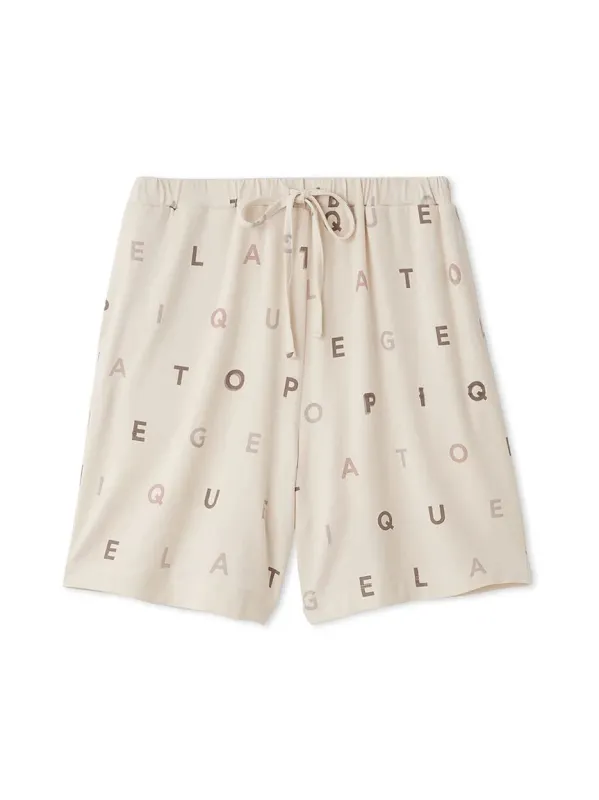 Rayon Logo Motif Womens Lounge Shorts sold by Gelato Pique