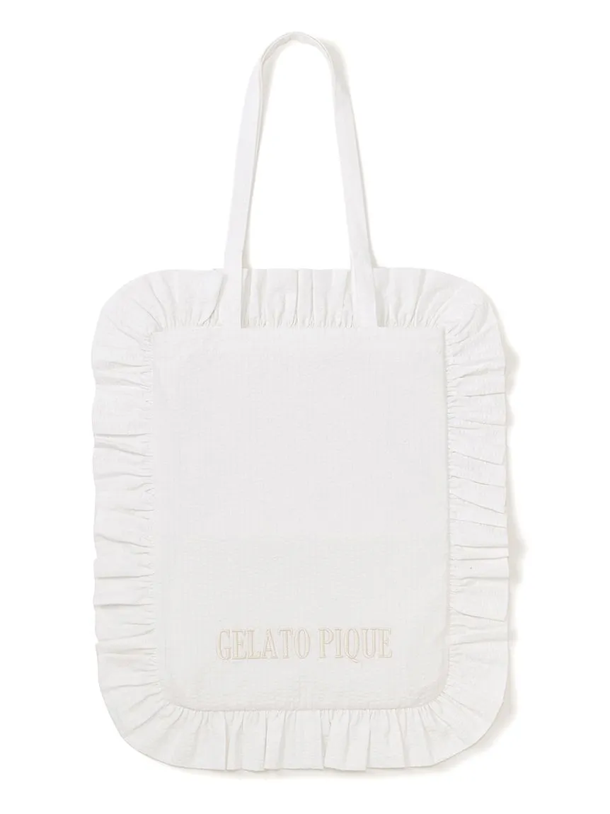 Striped Frill Tote Bag sold by Gelato Pique