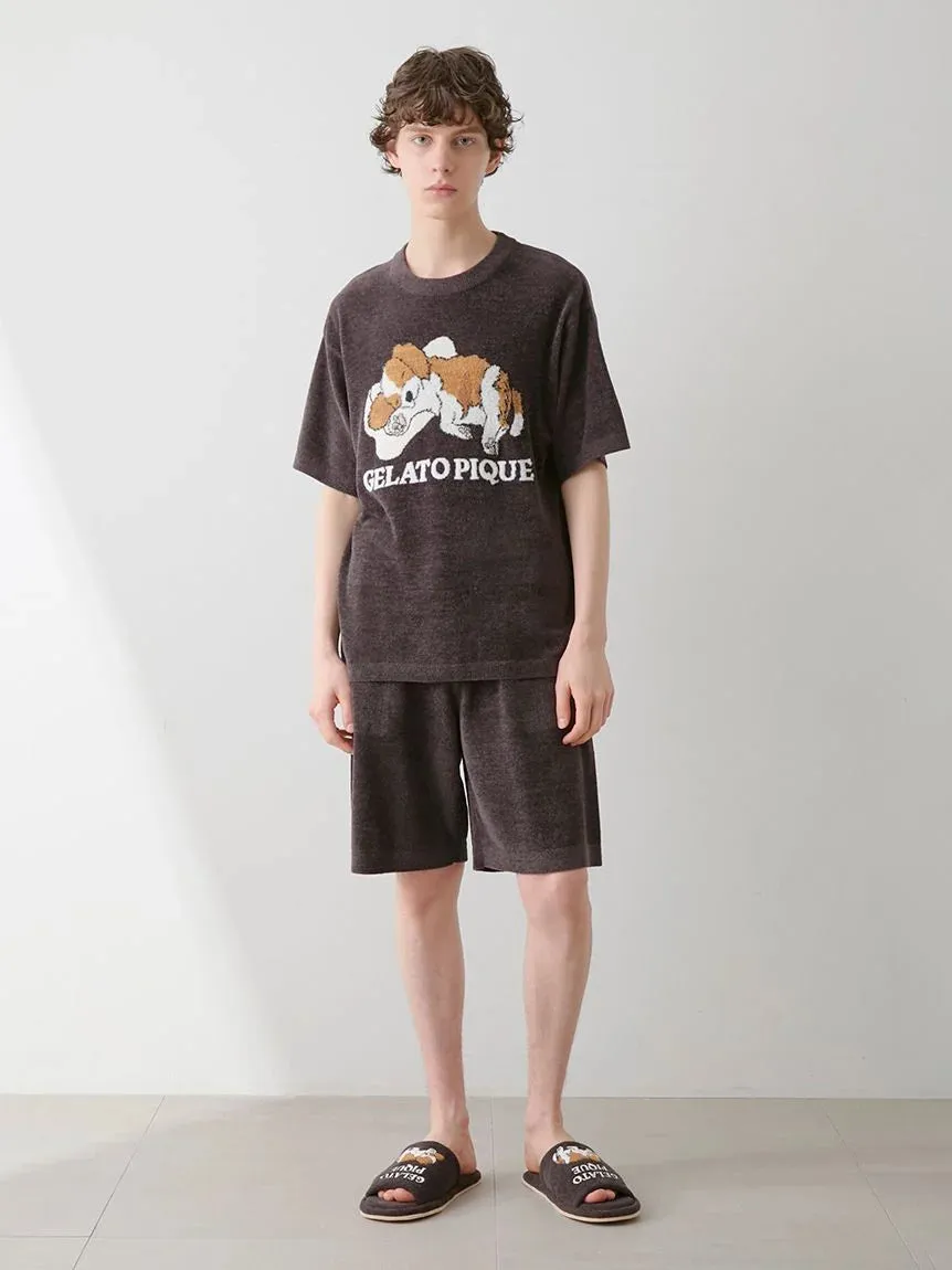 MEN's Airy Moco Dog Jacquard Pullover & Shorts Set sold by Gelato Pique product image thumbnail 4