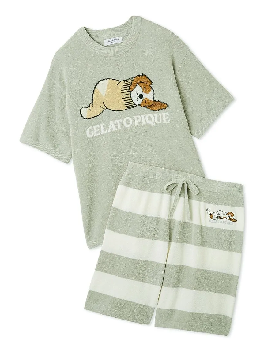 MEN's Airy Moco Dog Jacquard Pullover & Shorts Set sold by Gelato Pique product image thumbnail 2