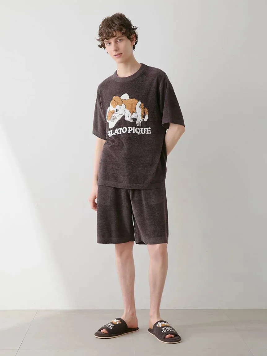 MEN's Airy Moco Dog Jacquard Pullover & Shorts Set sold by Gelato Pique product image thumbnail 5