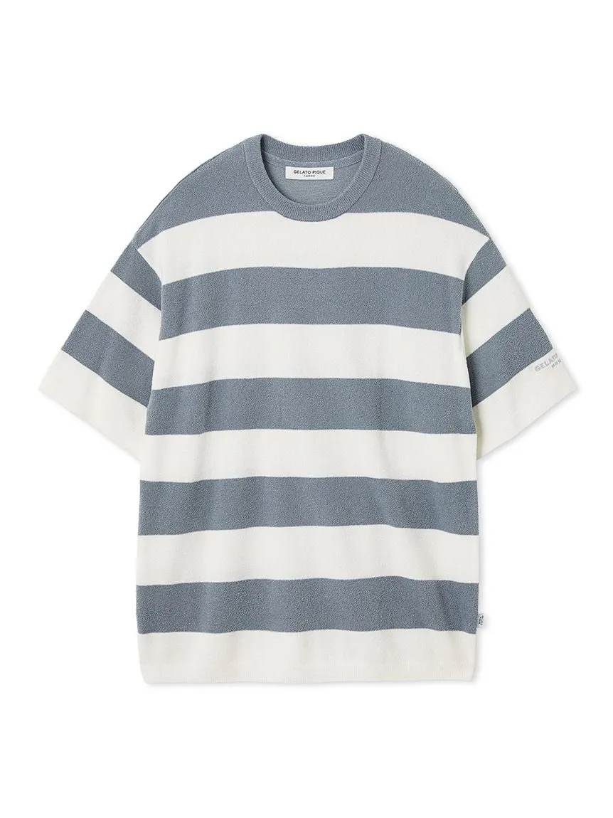 Mens Smoothie Stripe Crew Neck Shirt sold by Gelato Pique