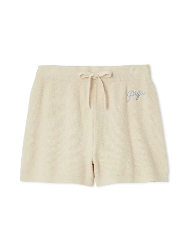 Morning Ribbed Knit Lounge Shorts sold by Gelato Pique