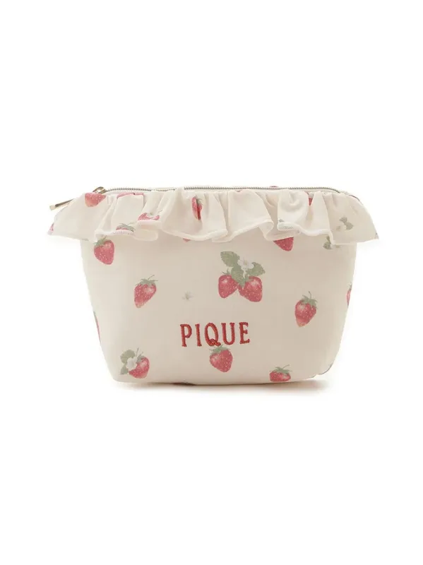 Strawberry Motif Frill Tissue Pouch sold by Gelato Pique