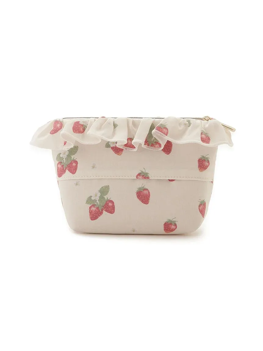 Strawberry Motif Frill Tissue Pouch sold by Gelato Pique product image thumbnail 3