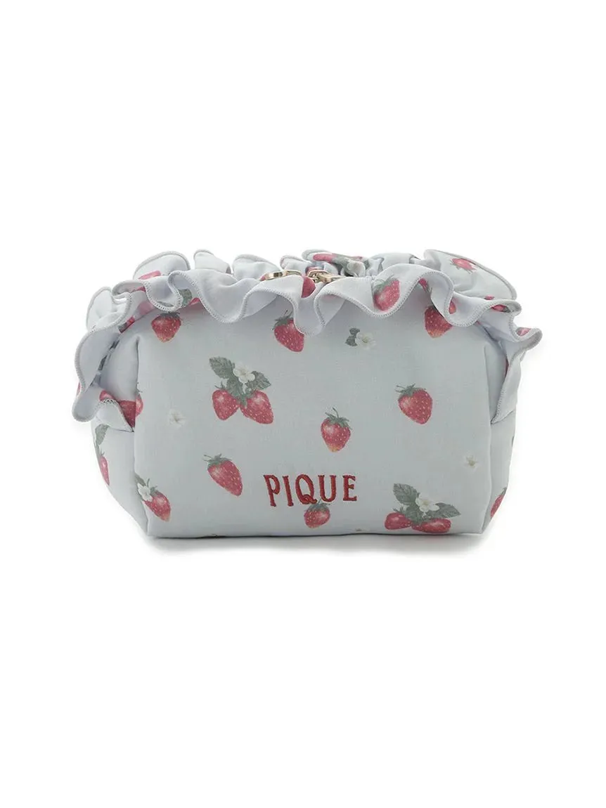 Strawberry Motif Frill Pouch sold by Gelato Pique product image thumbnail 2