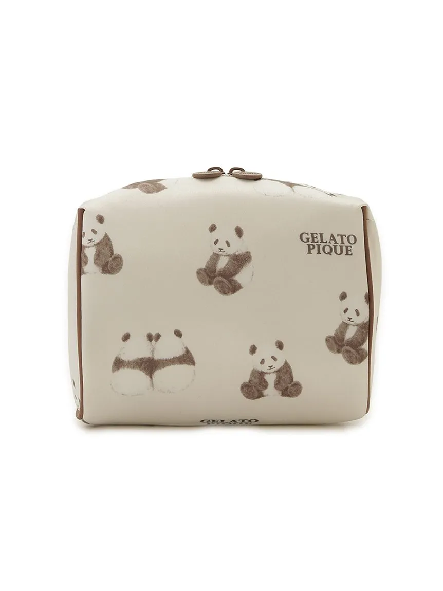 Panda Motif Print Square Pouch sold by Gelato Pique