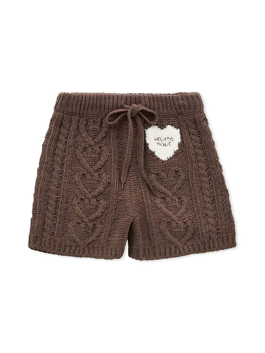 Heart Aran Lounge Shorts sold by Gelato Pique product image thumbnail 2