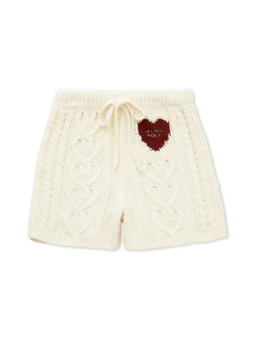 Heart Aran Lounge Shorts sold by Gelato Pique
