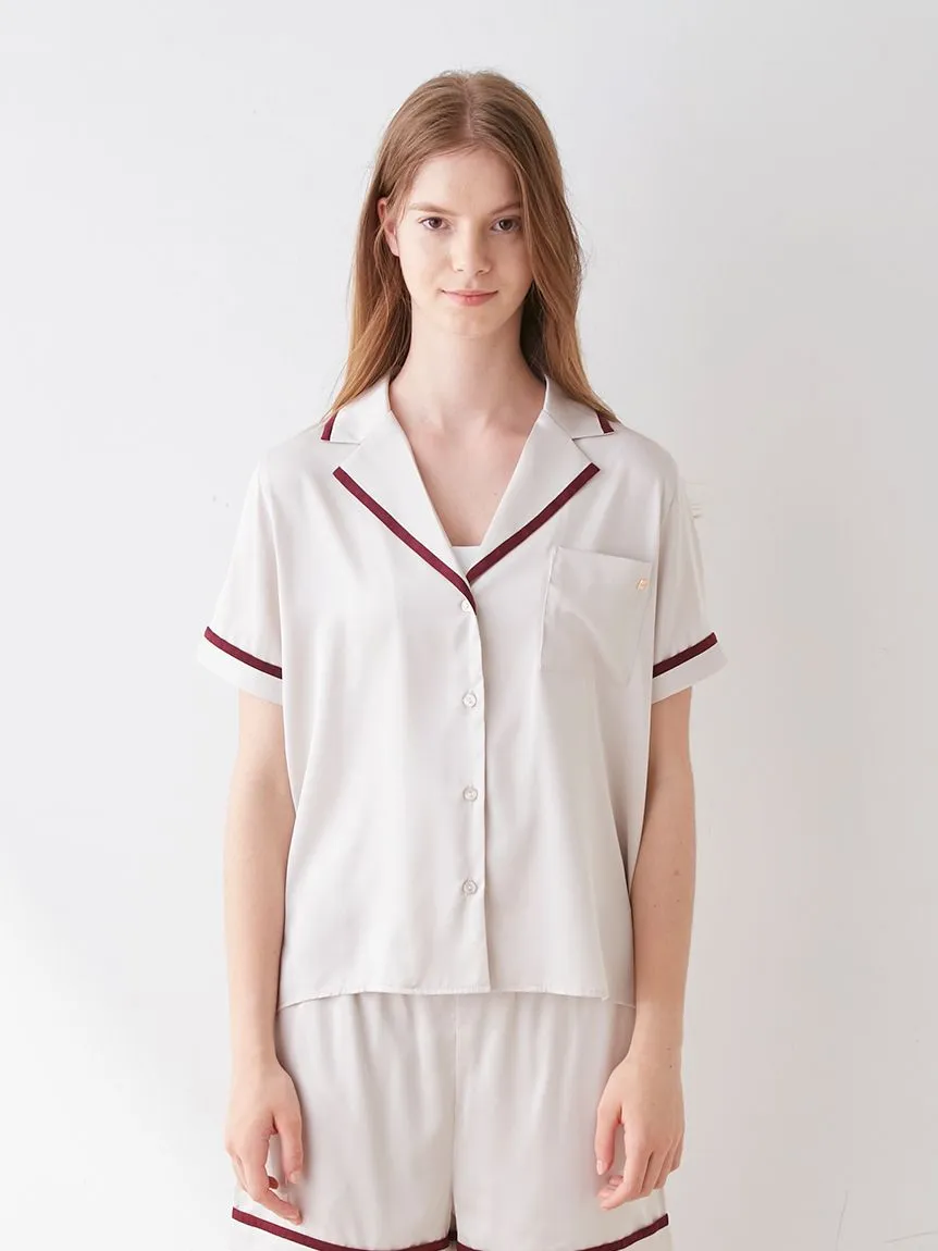 Lined Satin Sleep Shirt sold by Gelato Pique product image thumbnail 5