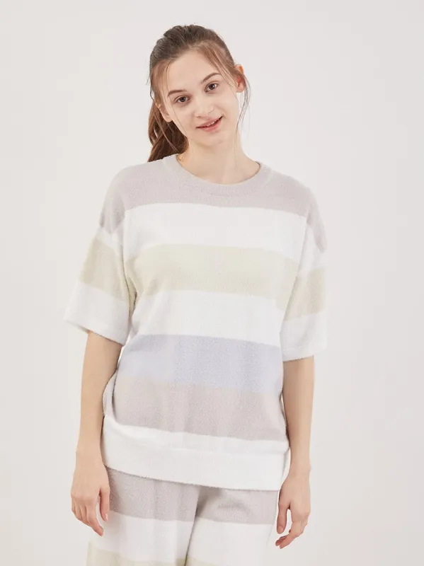 Smoothie Family Border Short-Sleeved Pullover sold by Gelato Pique