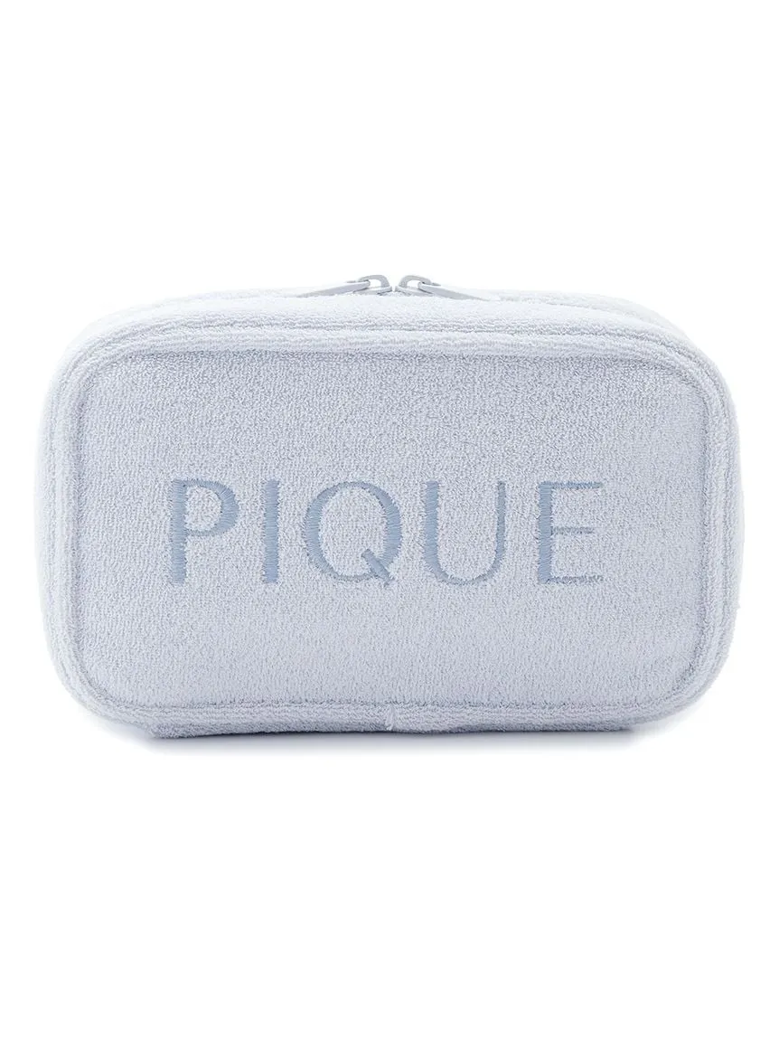 Pile Square Terry Cloth Cosmetic Pouch sold by Gelato Pique