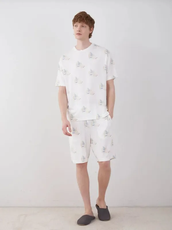 COOL MEN'S Polar Bear Motif Lounge Shorts sold by Gelato Pique