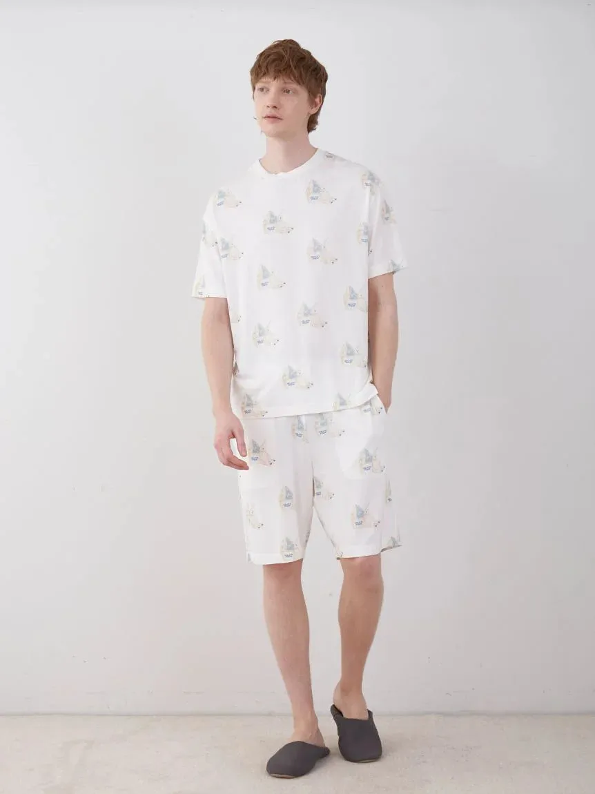 COOL MEN'S Polar Bear Motif Lounge Shorts sold by Gelato Pique