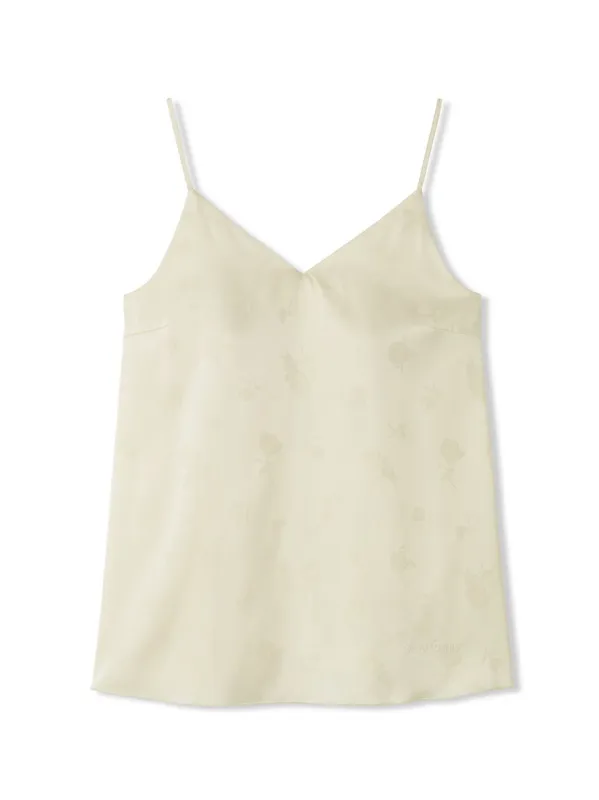 Satin Flower Jacquard Camisole Top sold by Gelato Pique