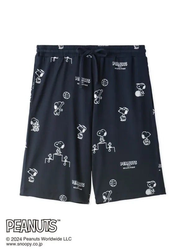 PEANUTS MENS Printed Pajama Shorts made by Gelato Pique