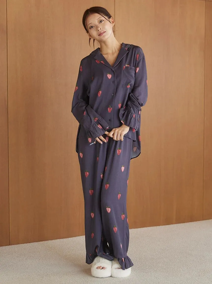 Strawberry Print Twill Long Pants sold by Gelato Pique product image thumbnail 3