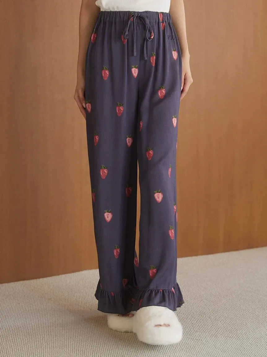 Strawberry Print Twill Long Pants sold by Gelato Pique product image thumbnail 4