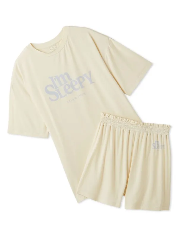 Colorful Rayon Oversize T-Shirt & Shorts Loungewear Set made by Gelato Pique