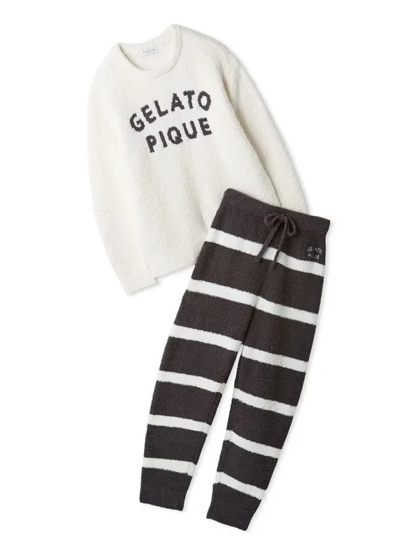 Men's Powder Logo Jacquard Pullover & Long Pants Set sold by Gelato Pique