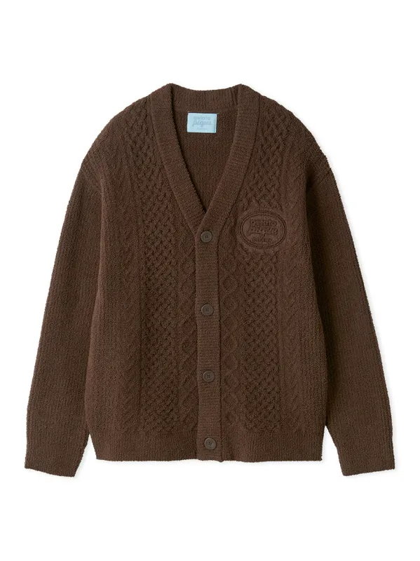 Men's Airy Moco Ice Cream Sandwich Aran Cardigan sold by Gelato Pique