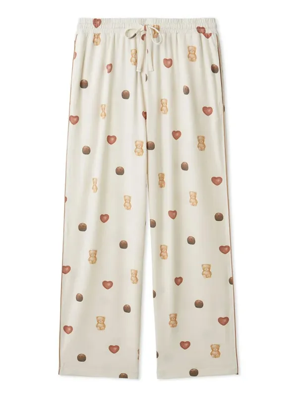 Men's Bear Ice Cream All-over Rayon Cut-and-sewn Pants sold by Gelato Pique