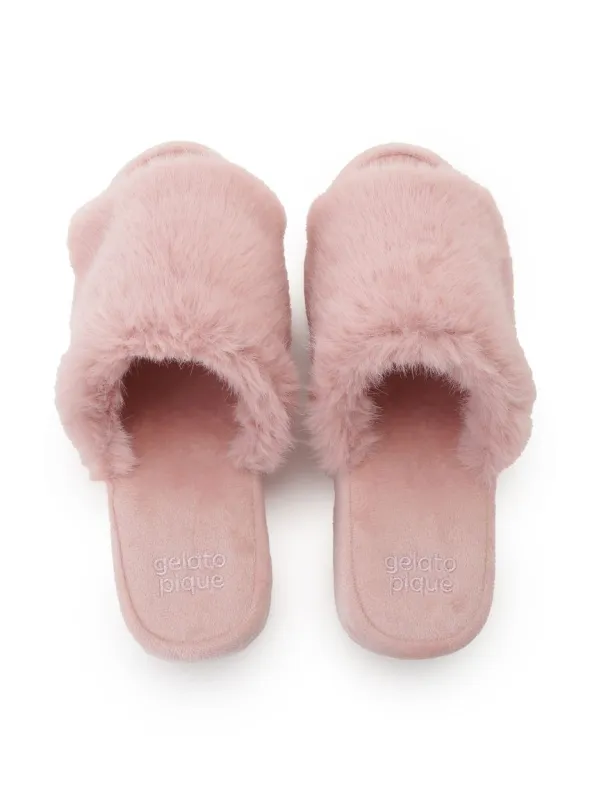 Logo Fur Room Shoes made by Gelato Pique