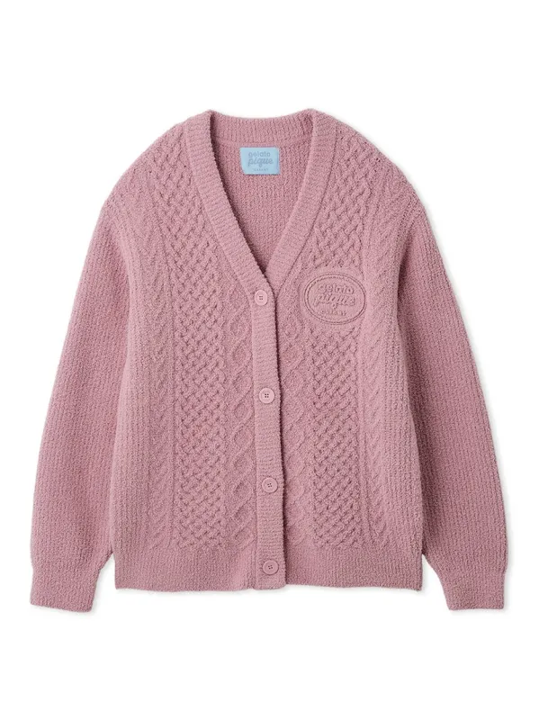 [Valentine] Airy Moco Aran Cardigan sold by Gelato Pique
