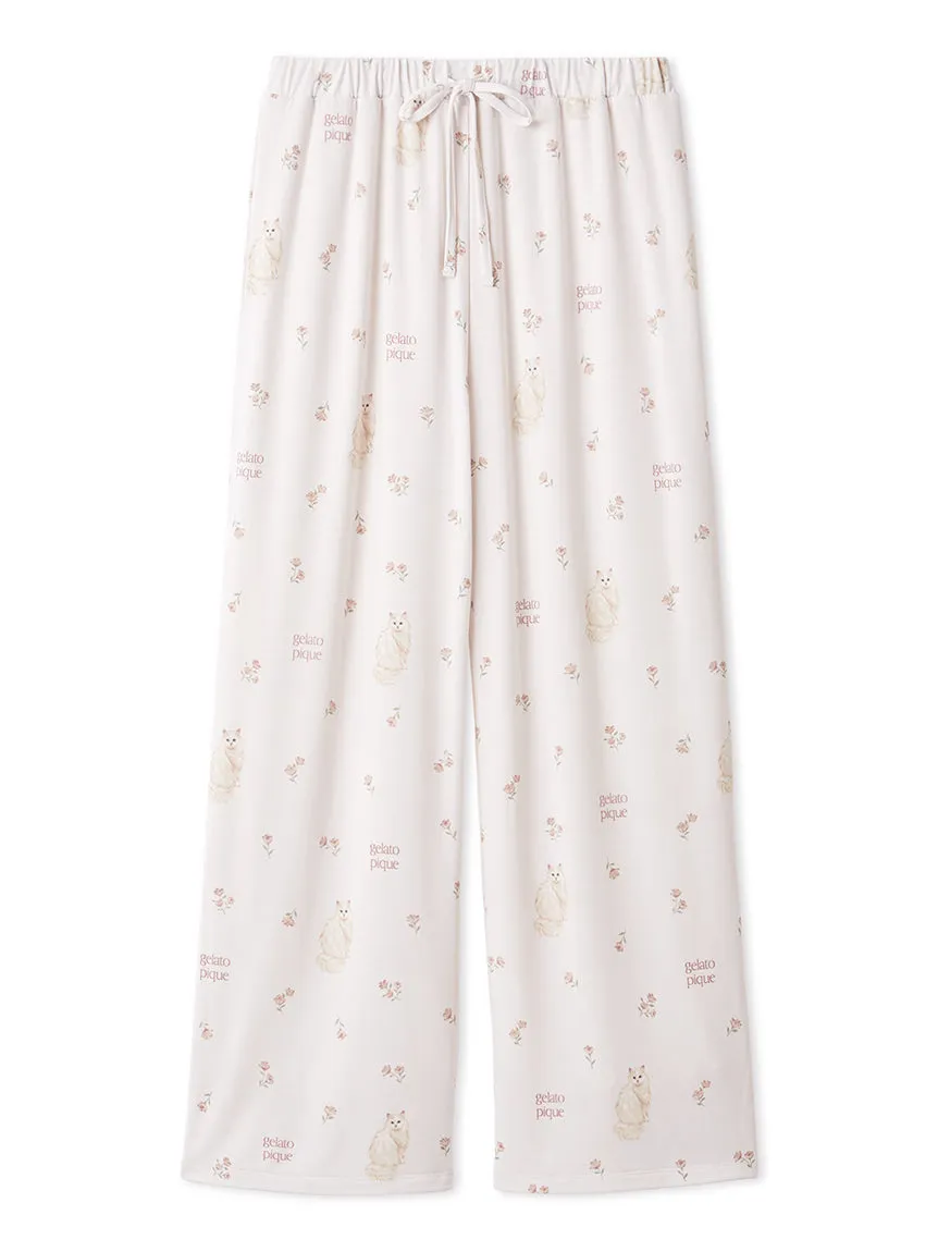Cat and Flower Long Pants sold by Gelato Pique product image thumbnail 3