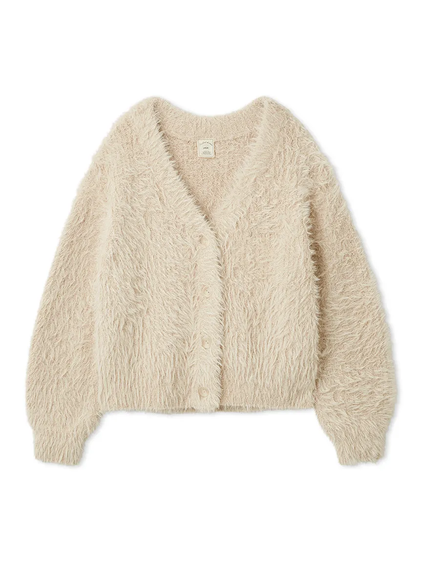 Cat Fur-like Feather Knit Cardigan sold by Gelato Pique