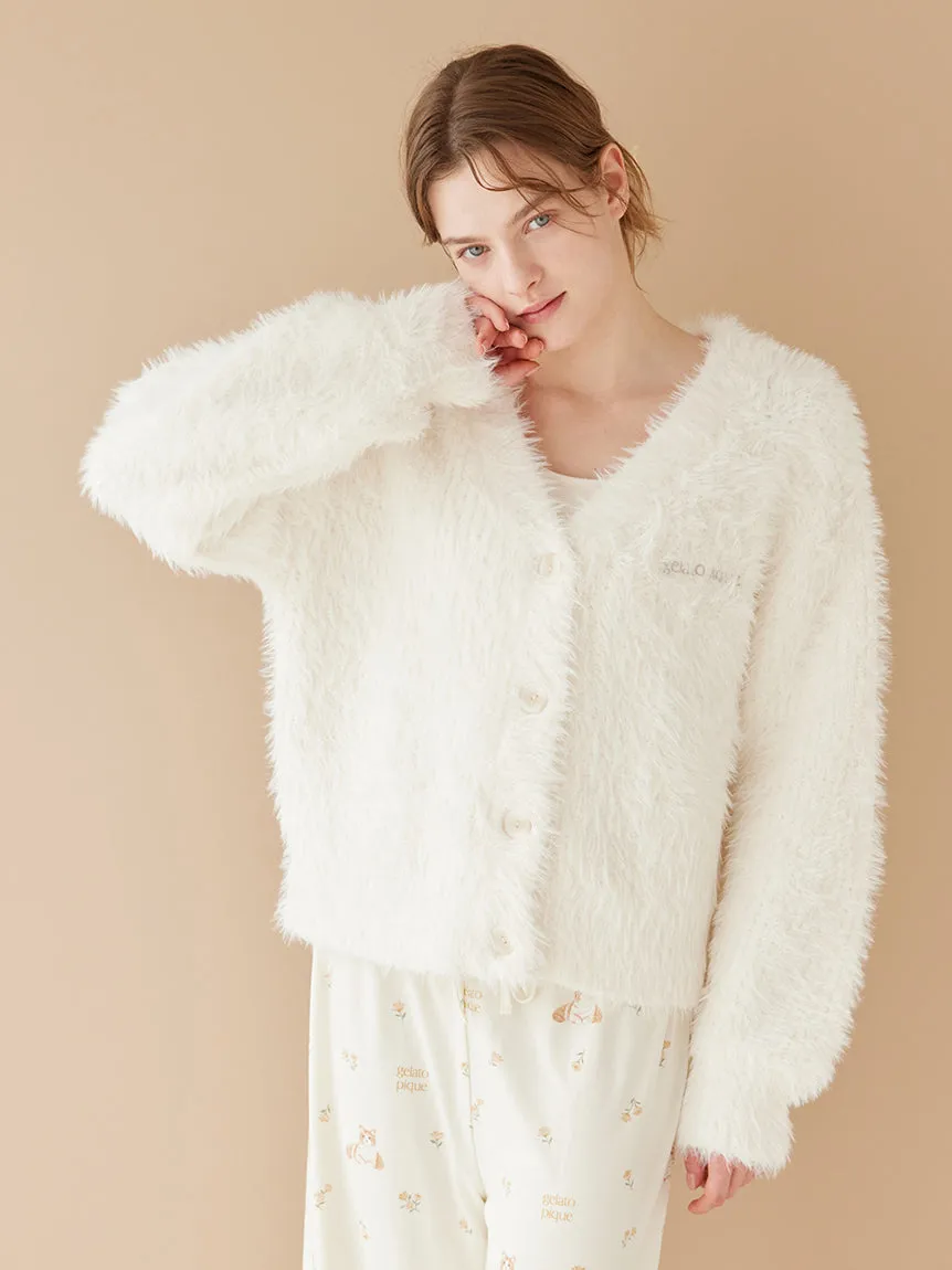 Cat Fur-like Feather Knit Cardigan sold by Gelato Pique product image thumbnail 3