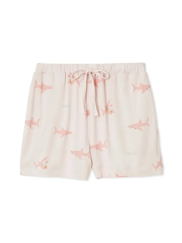Cool-Touch Shark Print Shorts sold by Gelato Pique