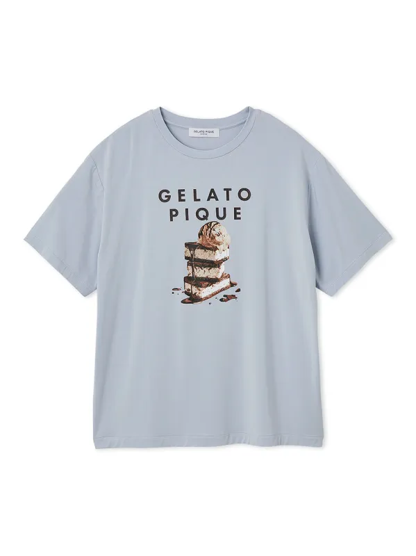 MEN's Cool-Touch Rayon Dessert Logo T-shirt made by Gelato Pique