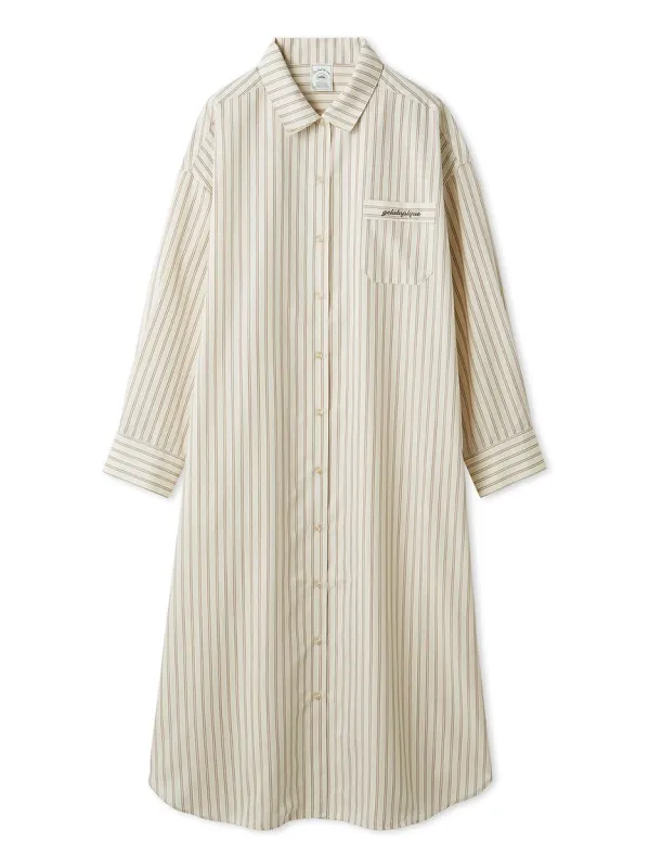 Spring Striped Shirt Dress made by Gelato Pique