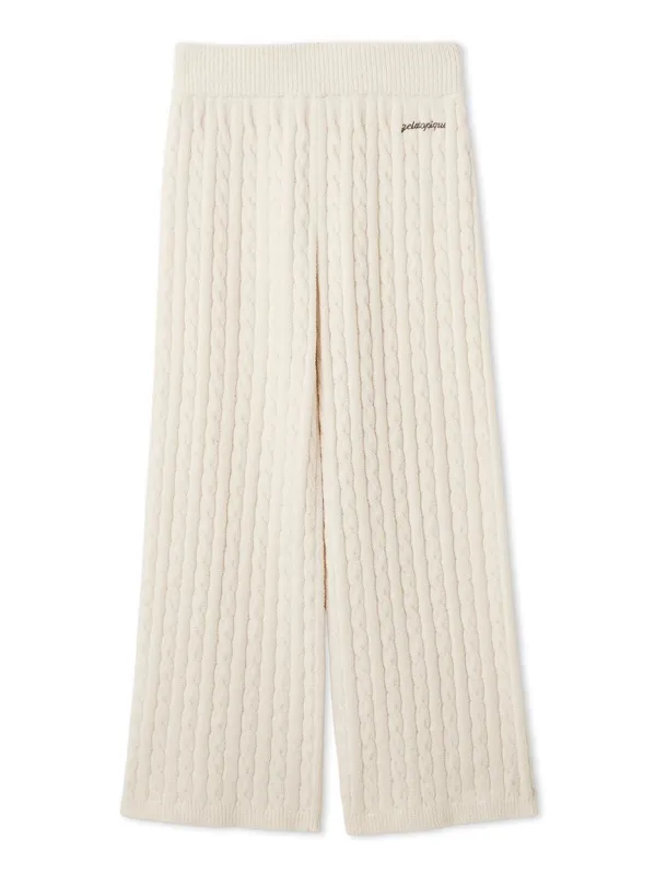 Spring Airy Moco Aran Long Pants made by Gelato Pique