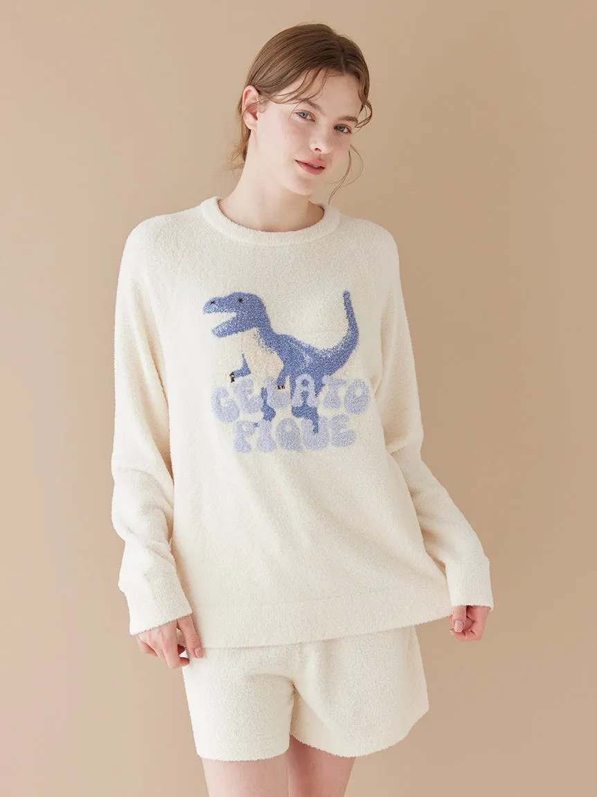 Airy Moco Dinosaur Jacquard Pullover sold by Gelato Pique product image thumbnail 4