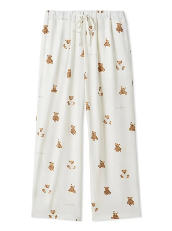 Antibacterial and Deodorizing Bathrobe Bear Pants made by Gelato Pique