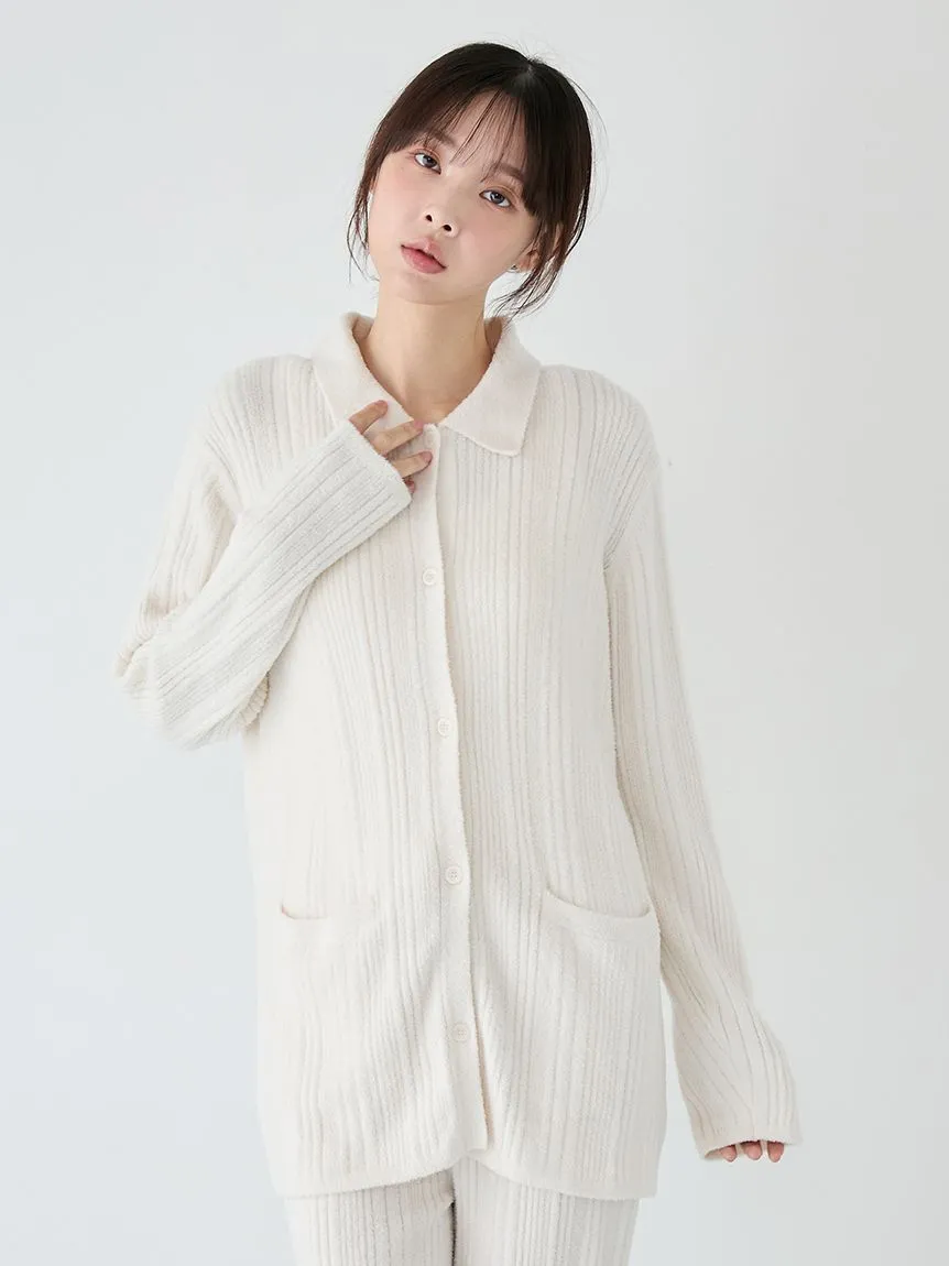 Thermal Smoothie Random Rib Cardigan sold by Gelato Pique product image thumbnail 3