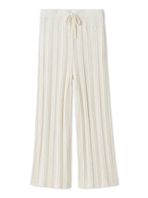 Thermal Smoothie Random Rib Long Pants made by Gelato Pique