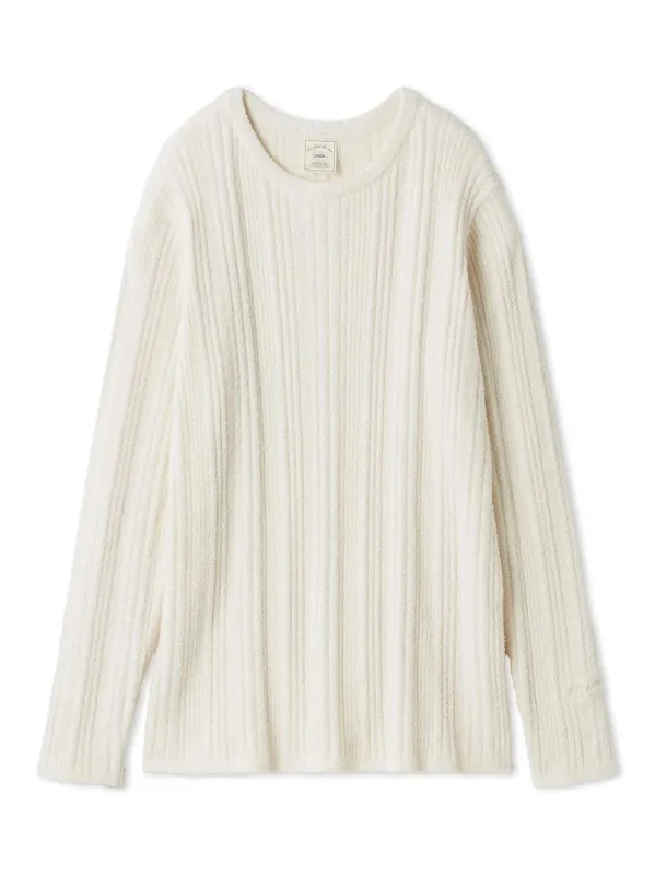 Thermal Smoothie Random Rib Pullover made by Gelato Pique