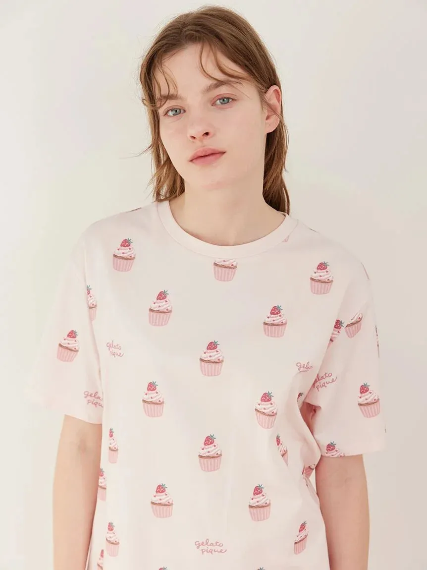 Strawberry Cupcake T-shirt sold by Gelato Pique product image thumbnail 5